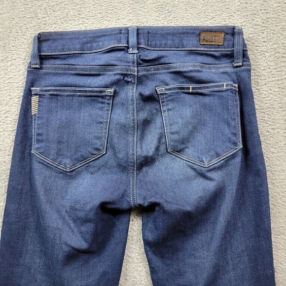 Paige Hoxton Ankle Jeans Womens 26 Blue Mid Rise Skinny Designer Measures 27X27 - Picture 8 of 13